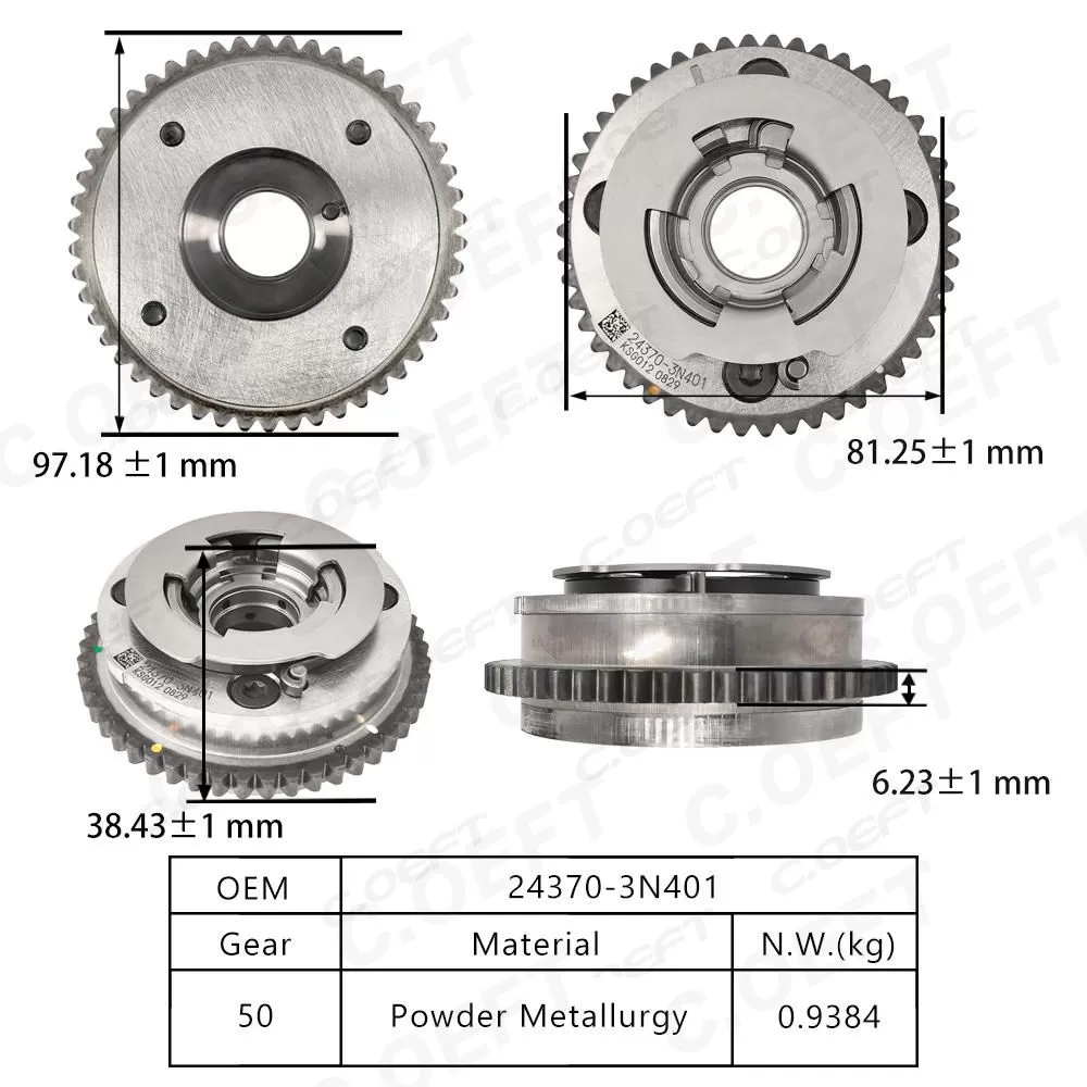 For Hyundai Camshaft Adjuster Timing Gear EXH 24370-3N401