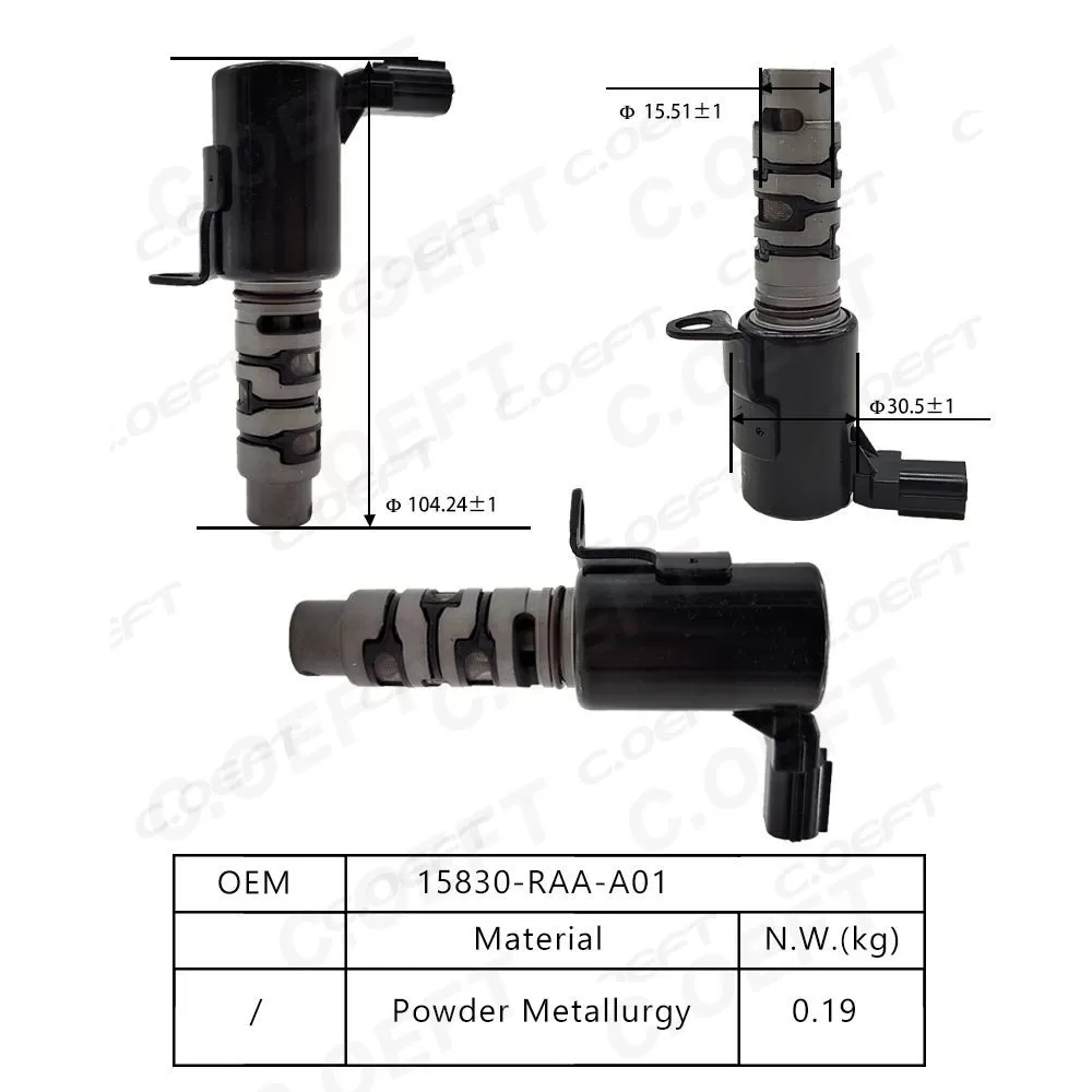 For Honda New Automatic Engine Timing Oil Control Valve Camshaft Position Actuator Solenoid Valve 15830-RAA-A01