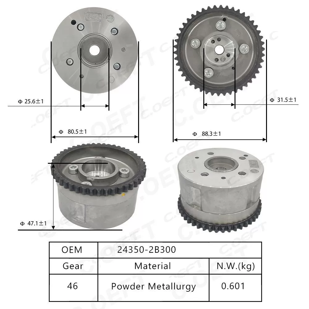 For Hyundai Kia G4FC G4FG G4FA  1.4 1.6 VVT Timing Gear 243502B300