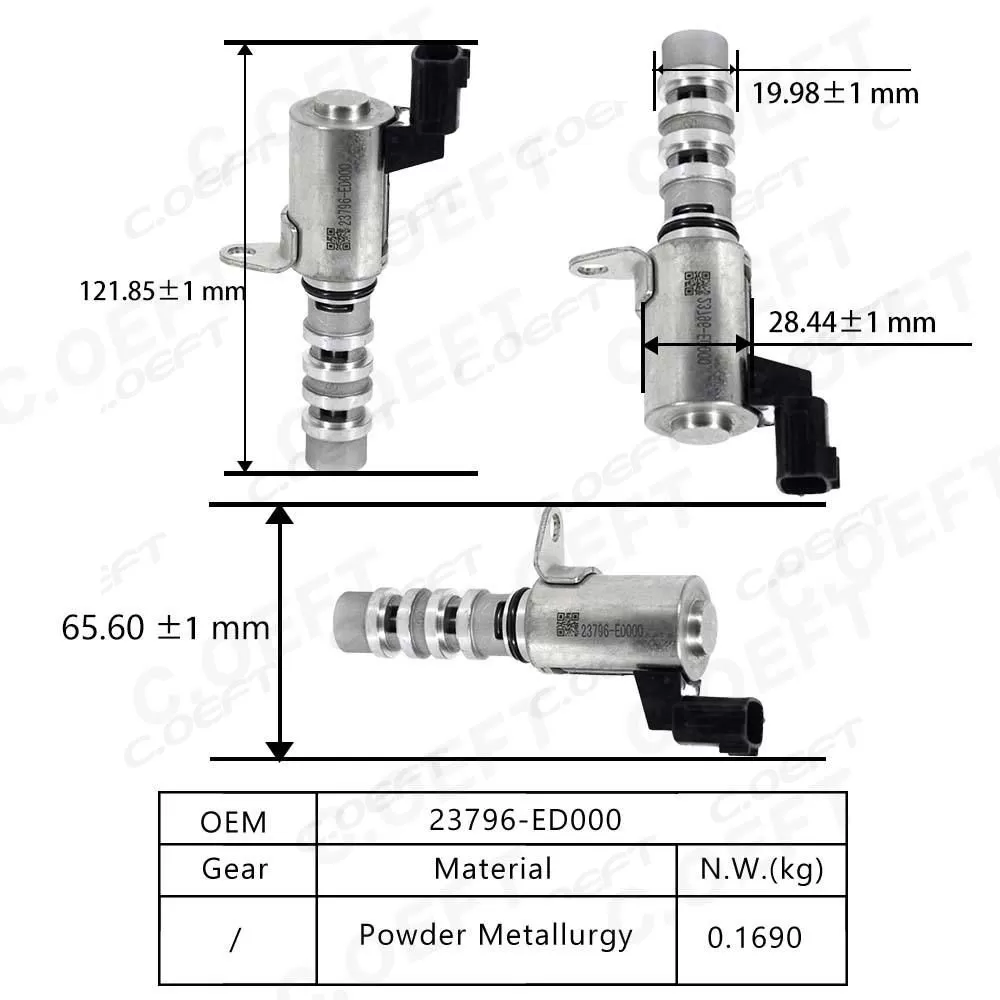 For Nissan 23796-ED000 Auto Parts New Variable Valve Timing (VVT) Solenoid Control Valve for Engine Oil and Camshaft Adjuster