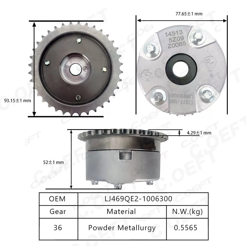 New Original Factory Wholesale VVT Timing Gear LJ469QE2-1006300 for Wuling Wuling Light