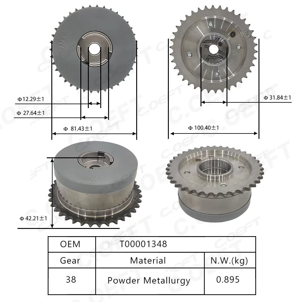 New Factory Wholesale Camshaft Adjuster Timing Gear Variable Valve Timing Gear T00001348 for BAIC A156T1
