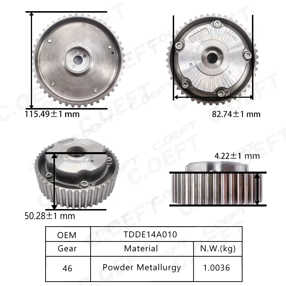 New High Quality Variable Valve Timing Actuator Engine Camshaft Pulley Adjustable Timing Gear TDDE14A010 for Lotus 4G93