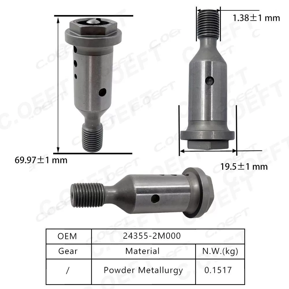 For Hyundai Factory Wholesale New Condition 24355-2M000 Center Screw Oil Control Valve