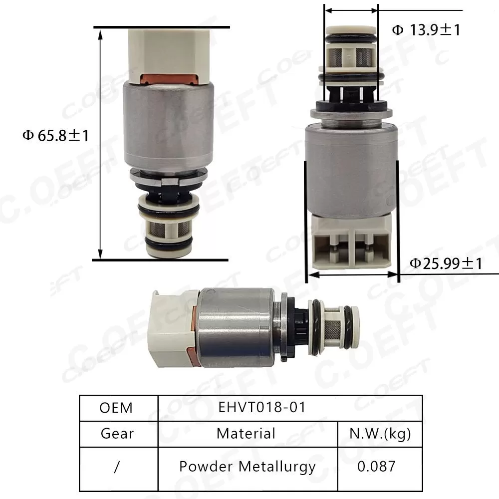 Refabrication Automatic Gearbox Solenoid Valve Transmission Parts Transmission Valve Solenoid Valve EHVT018-01 for Toyota
