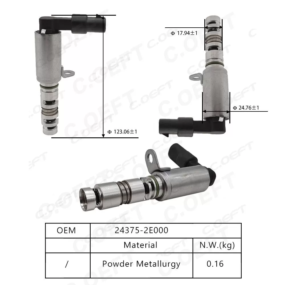 For Kia New High Quality Engine Oil Control Variable Valve Timing VVT Solenoid Oil Control Variable Valve 24375-2E000