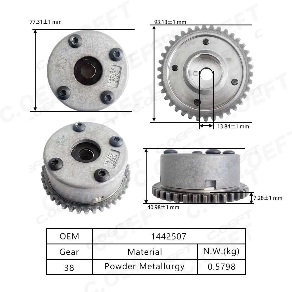 New Auto Parts Cam Gear Pulley Engine Timing Camshaft Sprocket 1442507 for Dongfeng Fengshen A60