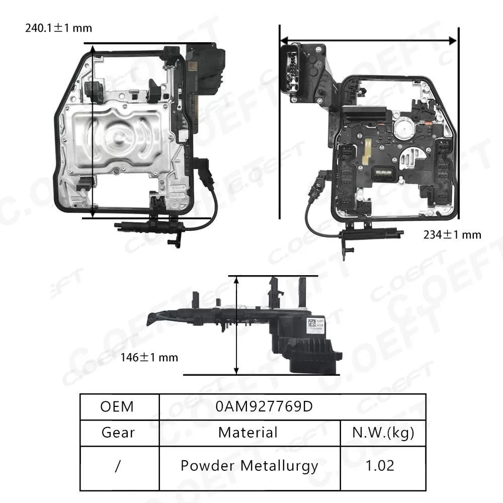 New Domestic Factory Wholesale Transmission Control Unit TCU TCM 0AM927769D for Volkswagen Audi