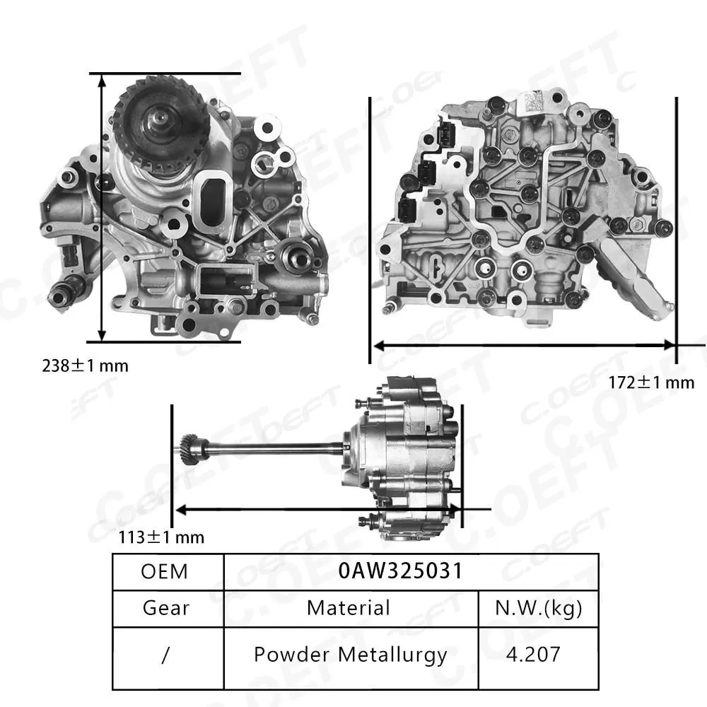For Volkswagen Audi Transmission valve body assembly 0AW325031