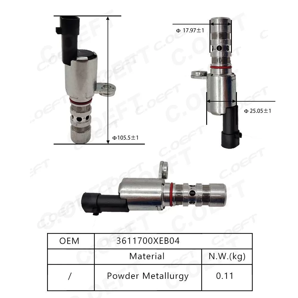 Original Offline Factory Wholesale Engine Oil Control Variable Valve Timing VVT Solenoid 3611700XEB04 for Great Wall Haval
