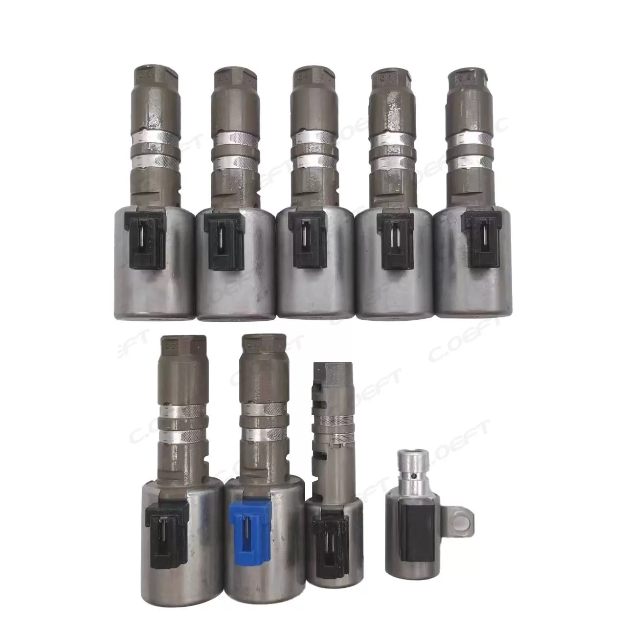 Refurbished Automatic Transmission Solenoid Set Transmission Valve Genuine Solenoid Assy UA80 9PCS/SET for Toyota Lexus