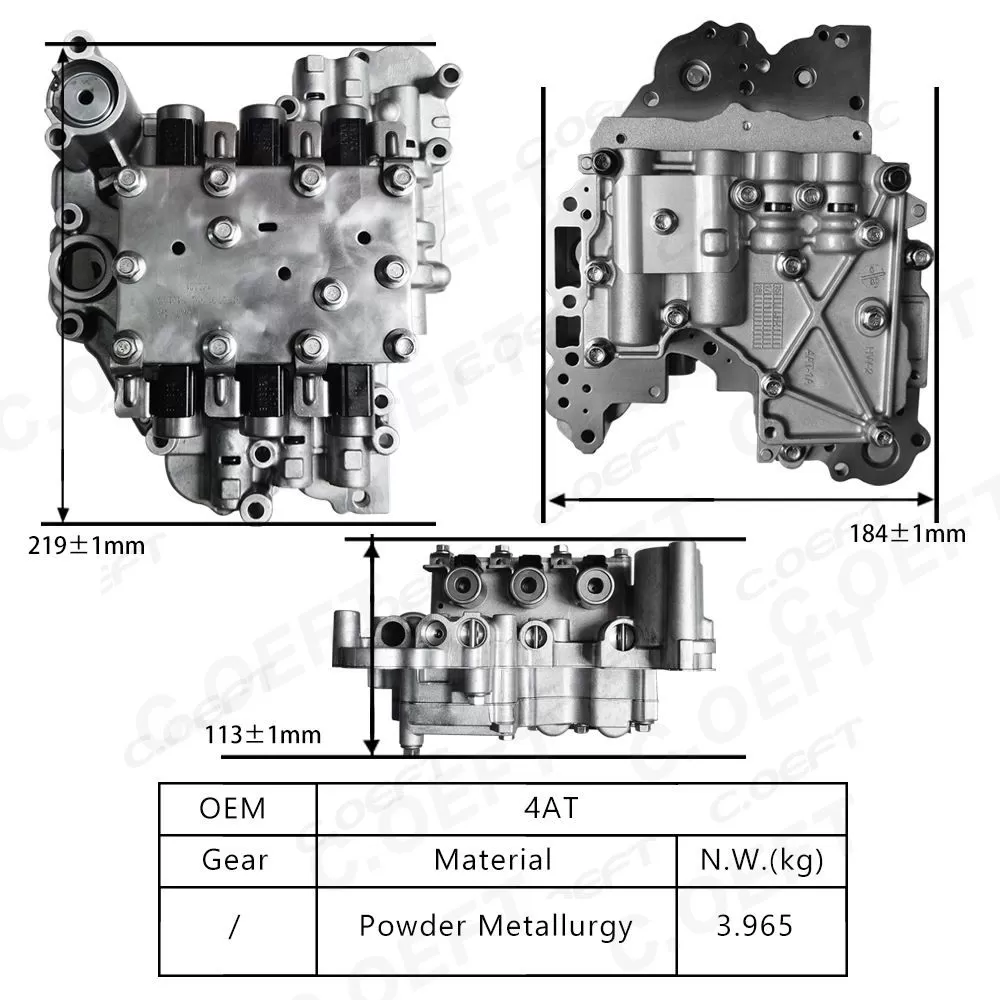 Remanufactured Auto Parts Transmission Valve Body Assembly 4AT for GEELY