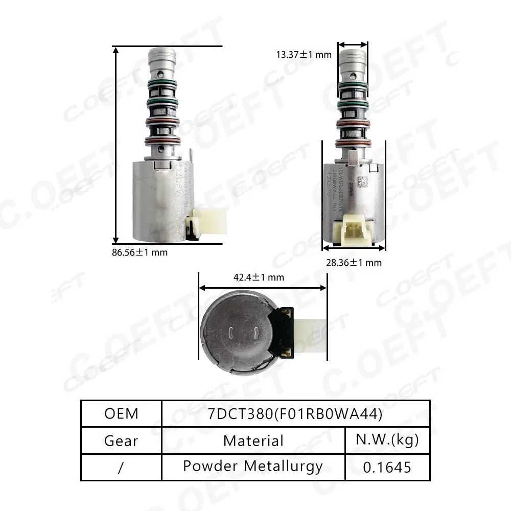 Wholesale Refabricated Factory Transmission Solenoid Valve F01RB0WA44 for Geely Xingyue 7DCT380 Gear Boxes