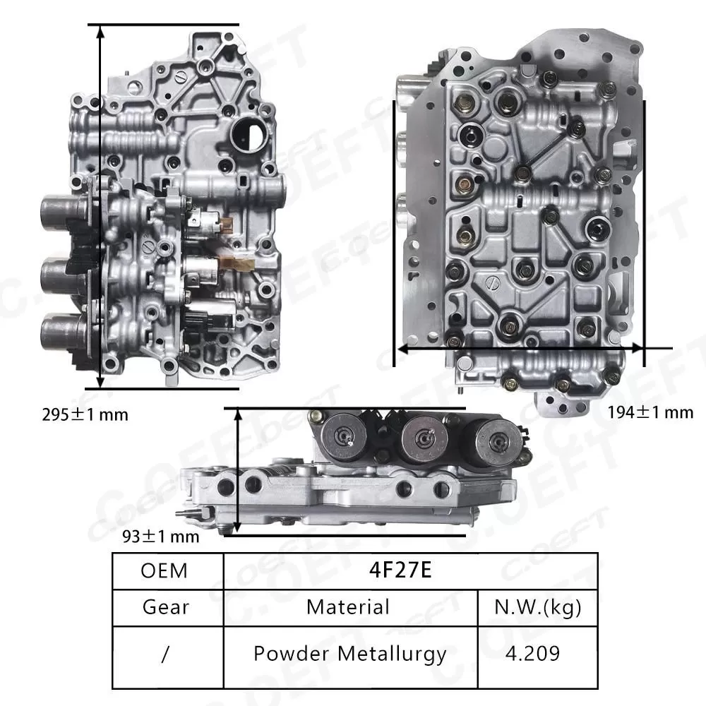 Refabricated Factory Wholesale Transmission Valve Body Assembly 4F27E for Mazda
