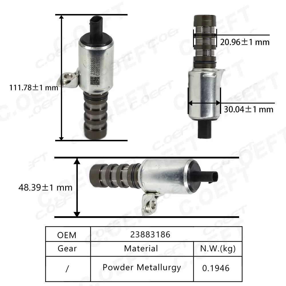 Wholesale New Factory Variable Valve Timing VVT Solenoid 23883186 Oil Control Engine Parts for Wuling Vehicles