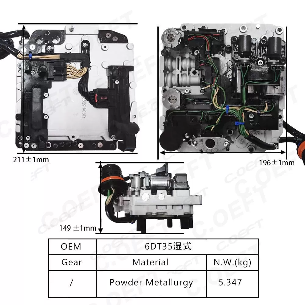 Refabricated High Quality Transmission Valve Body 6DT35/02E for BYD
