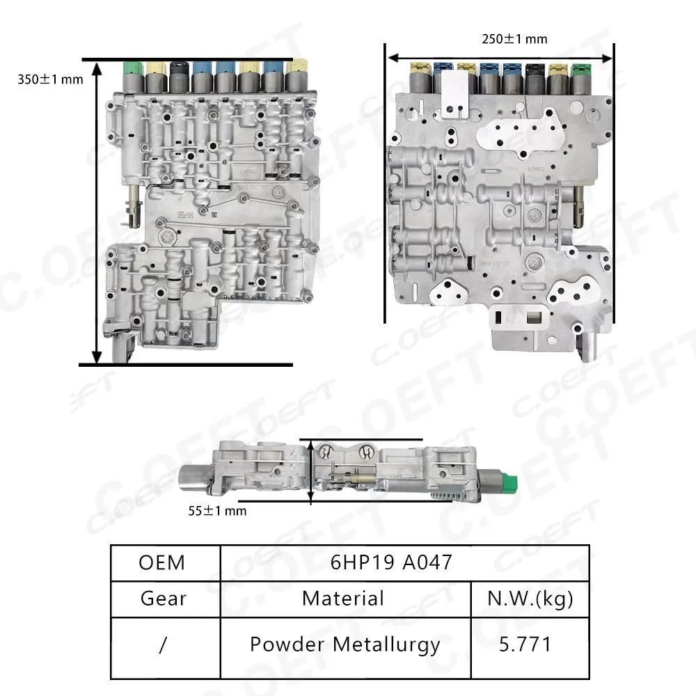 Refabrication High Quality Transmission Valve Body Assembly 6HP19 A047 for BMW