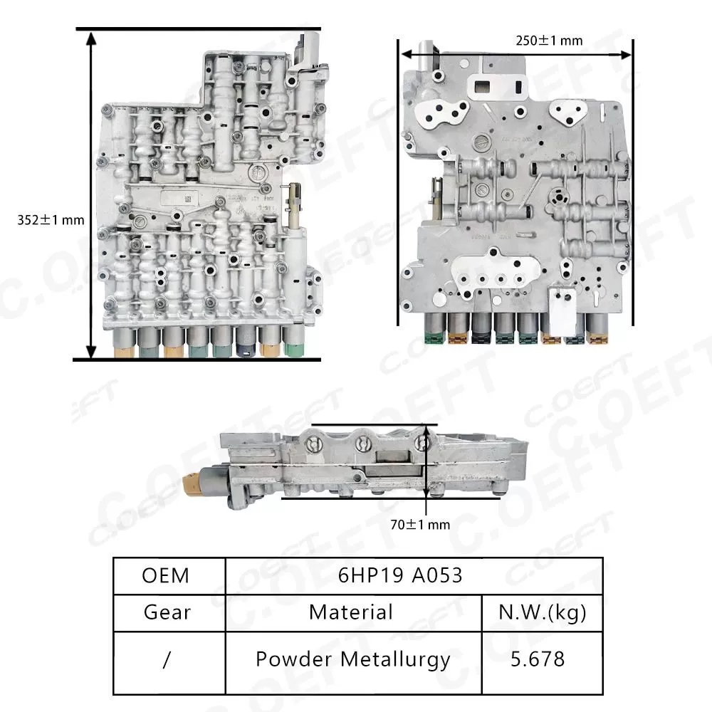Wholesale 6HP19 A053 Transmission Valve Body Assembly for BMW Refabricated Gear Boxes Factory Direct