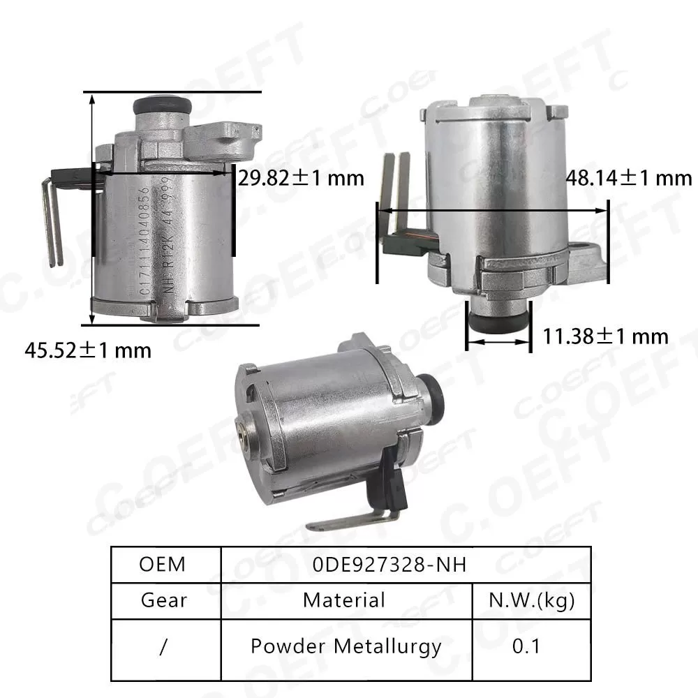 Original Factory Wholesale Automatic Transmission Solenoid Transmission Valve 0DE927328-NH for Volkswagen 0BH/02E/0DE/6AT