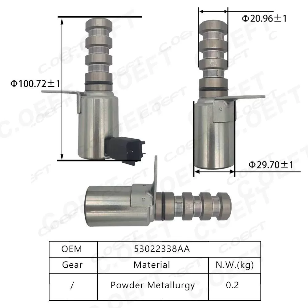 For Jeep Chrysler New Automatic Engine Timing Oil Control Valve Camshaft Adjuster Control Valve 53022338AA