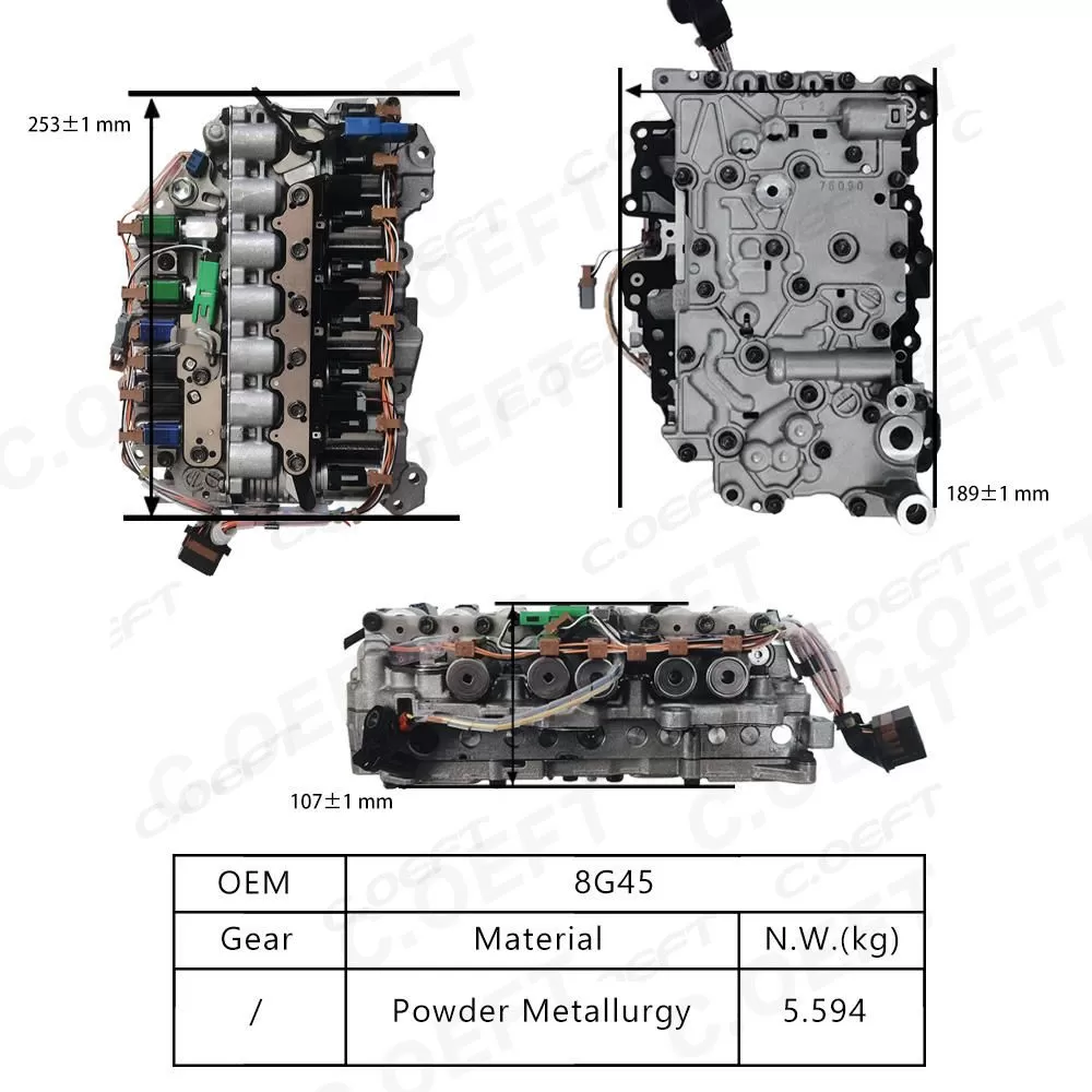 Remanufactured High Quality Transmission Valve Body 8G45 for BMW