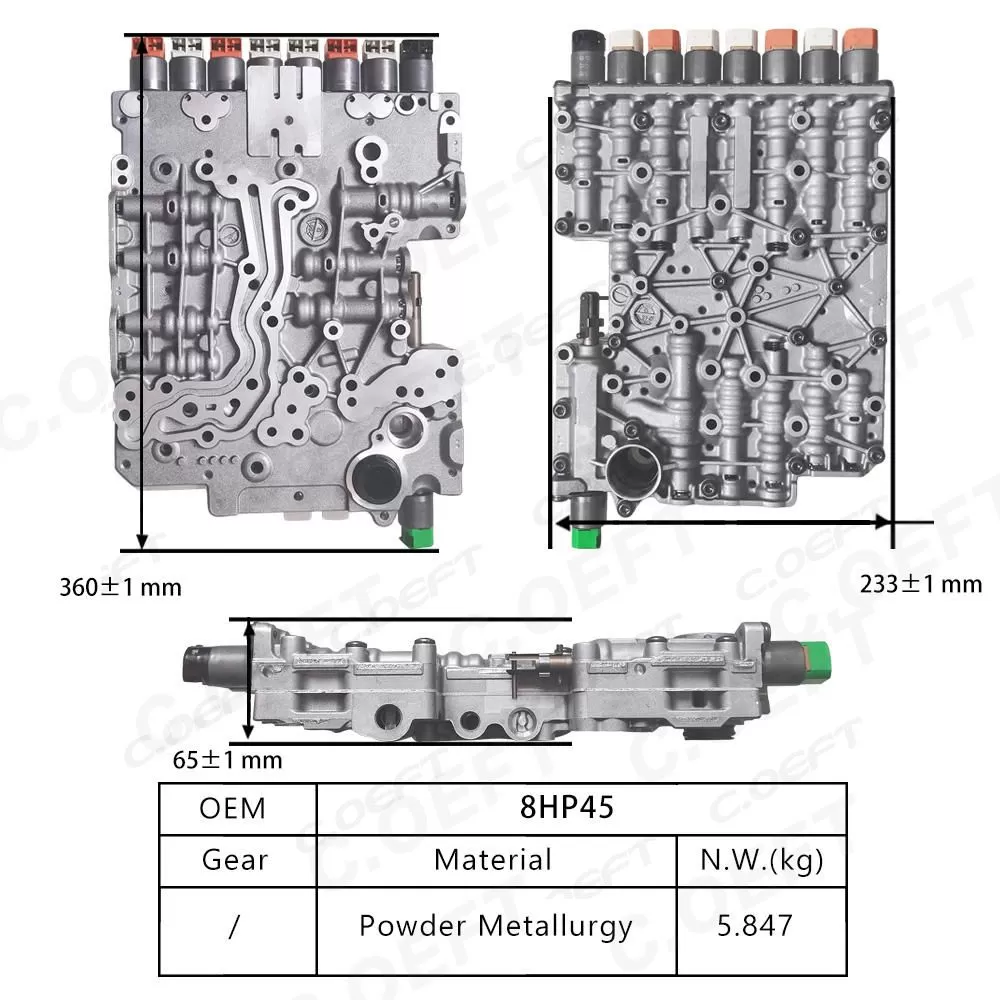 Refabricated Factory Wholesale Transmission Valve Body 8HP45 for BMW