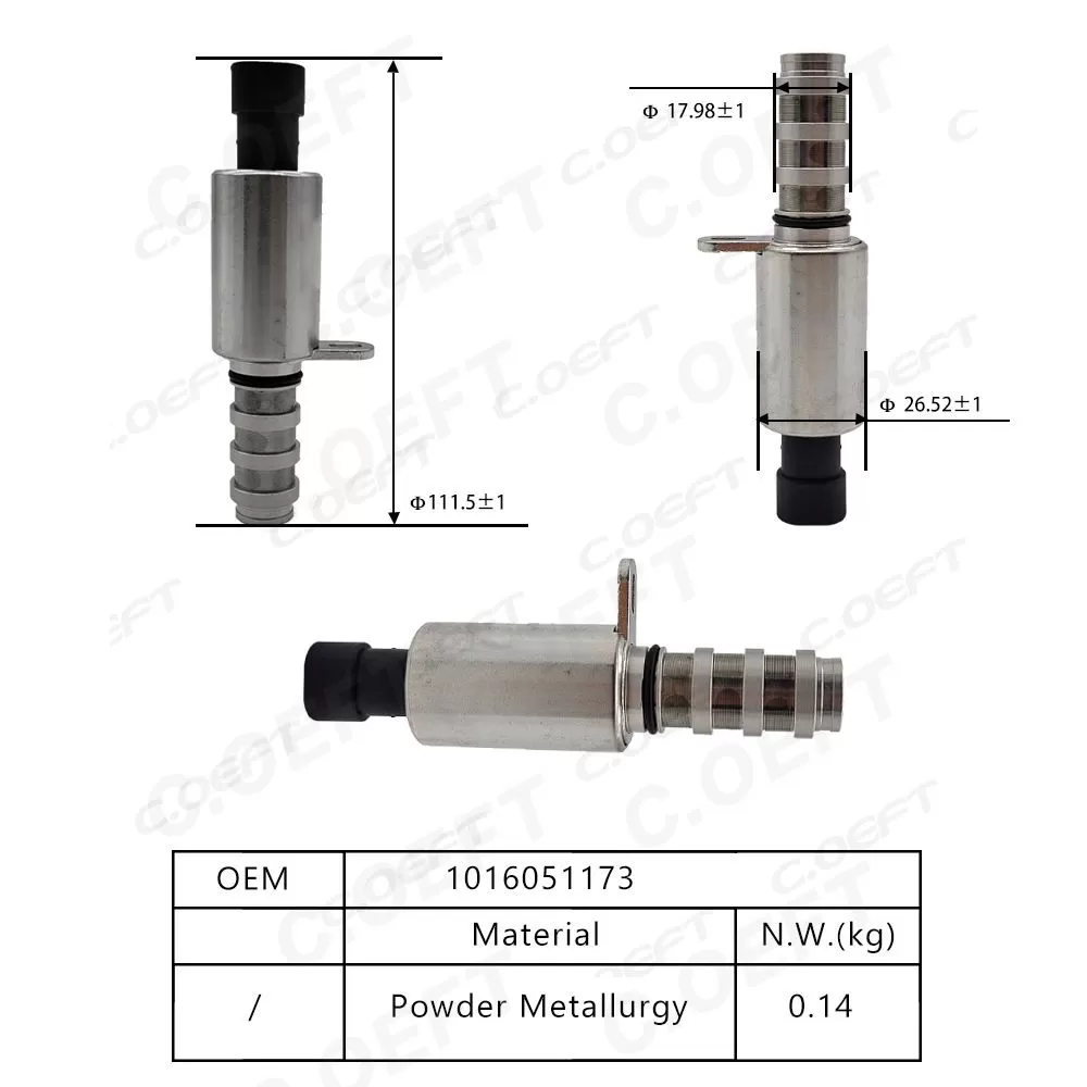New High Quality Camshaft Position Actuator Solenoid Valve Camshaft Adjuster Control Valve 1016051173 for Geely New King Kong