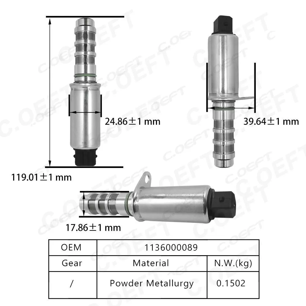 New Auto Parts Oil Control Valve Engine Oil Control Variable Valve Timing VVT Solenoid 1136000089 for Geely OC