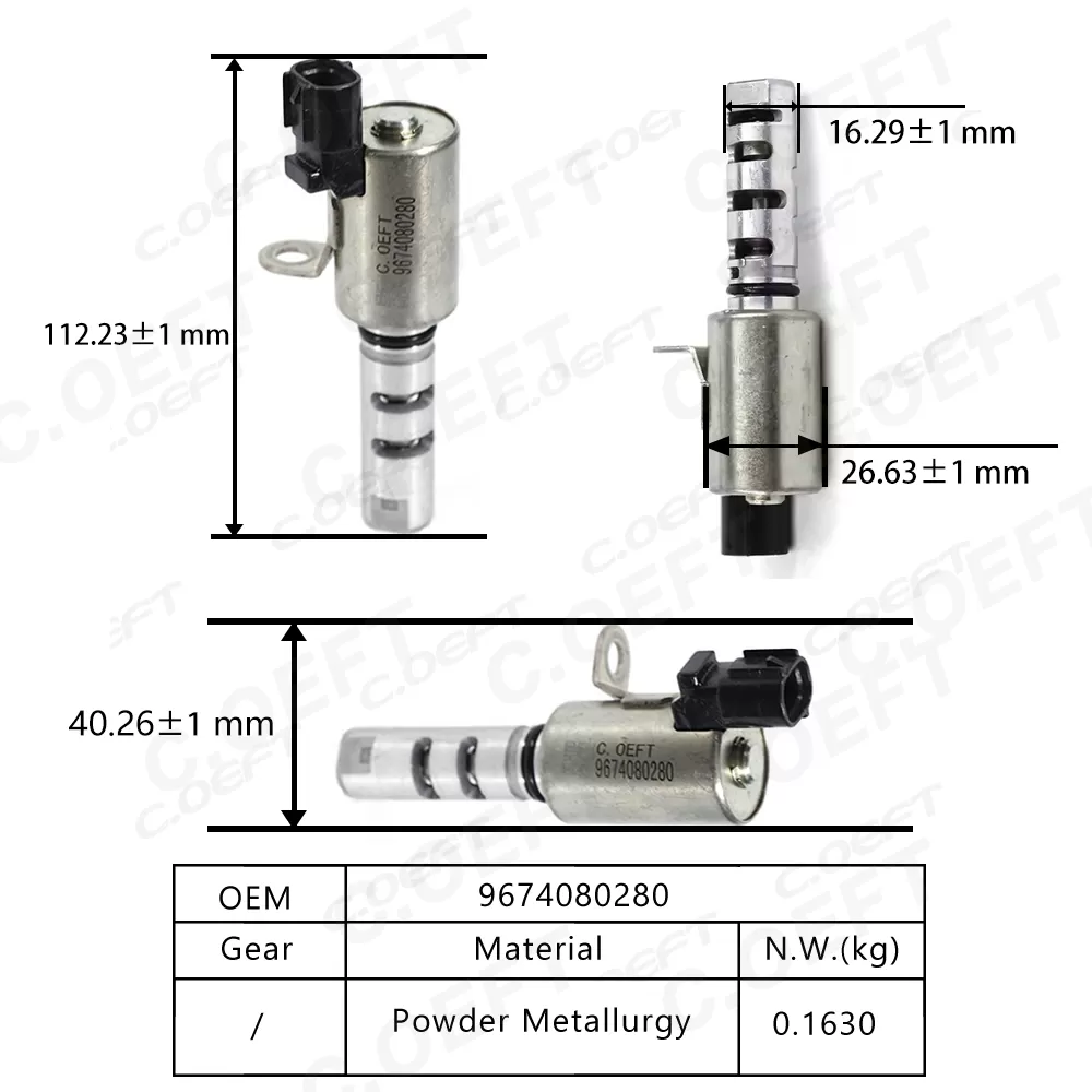For Peugeot New Auto Parts Camshaft Position Actuator Solenoid Valve Oil Control Variable Valve 9674080280
