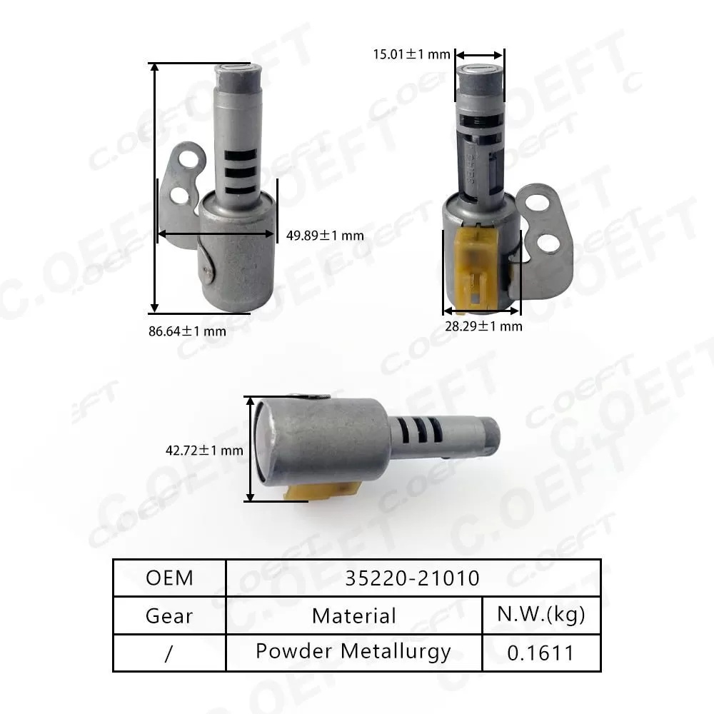 High Quality Refabricated Transmission Solenoid Valve 35220-21010 for Toyota for RAV4 U241E Engine Parts