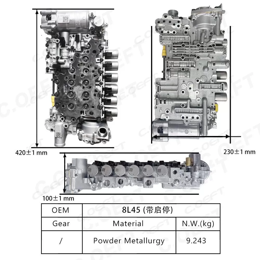 Refabrication Factory Wholesale Transmission Valve Body 8L45 With Start Stop Function for Cadillac