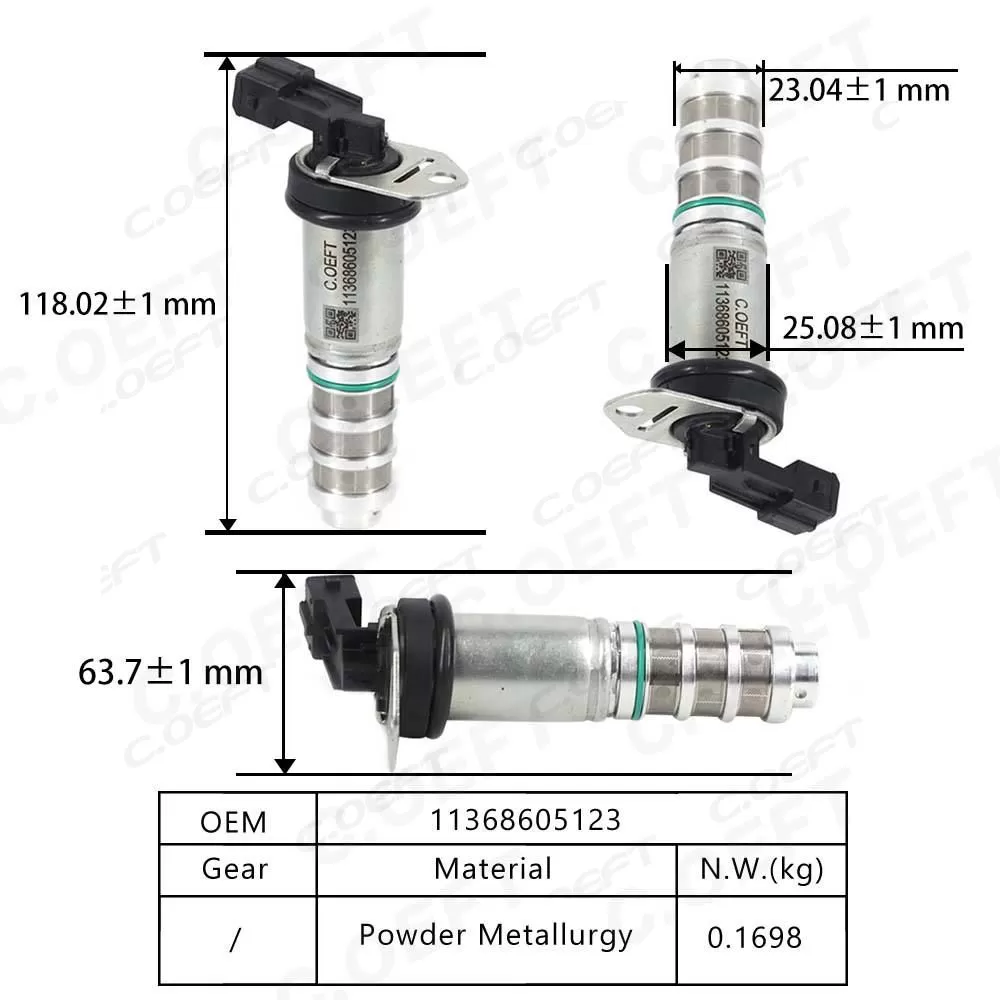New High Quality Camshaft Position Actuator Solenoid Valve Camshaft Adjuster Control Valve 11368605123 for BMW