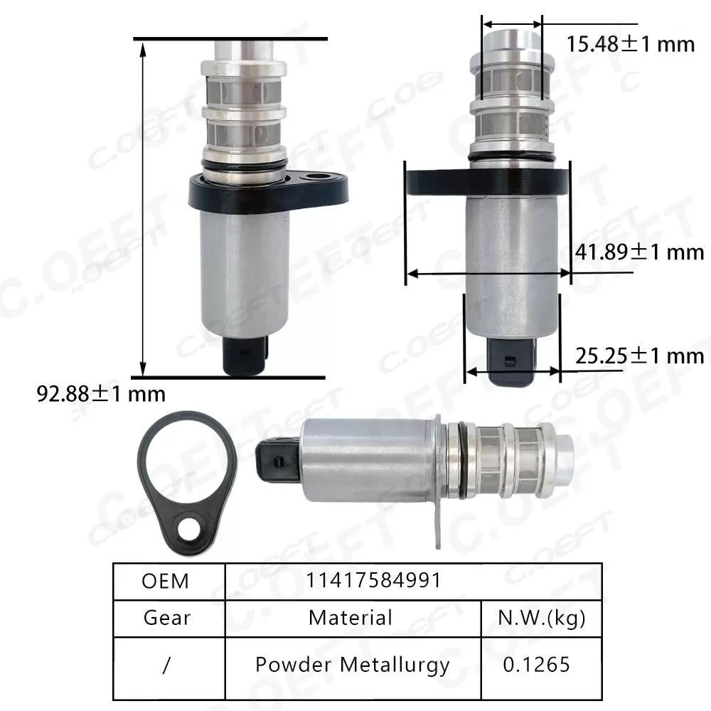 New Auto Parts Camshaft Position Actuator Solenoid Valve Camshaft Adjuster Control Valve 11417584991 for BMW