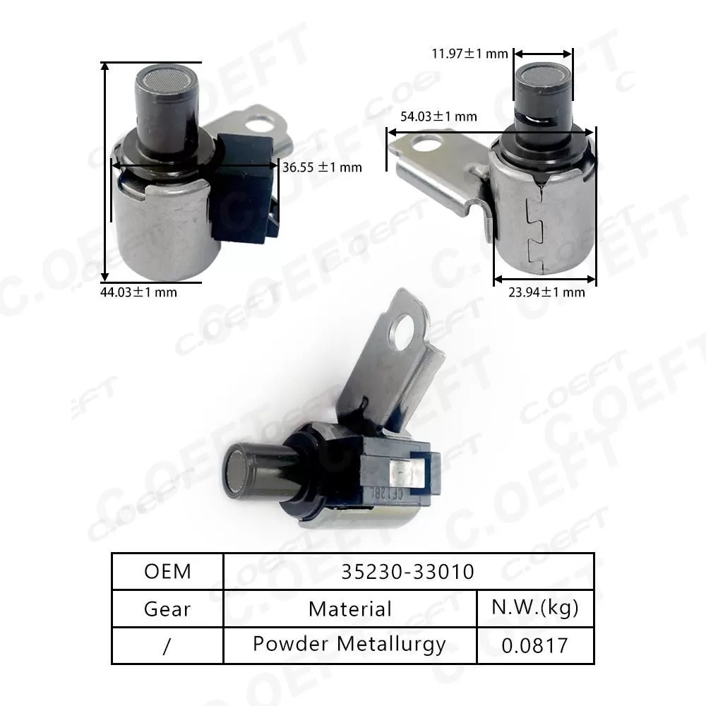 Refabrication High Quality Transmission Solenoid Valve 35230-33010 for Toyota Highlander U250E