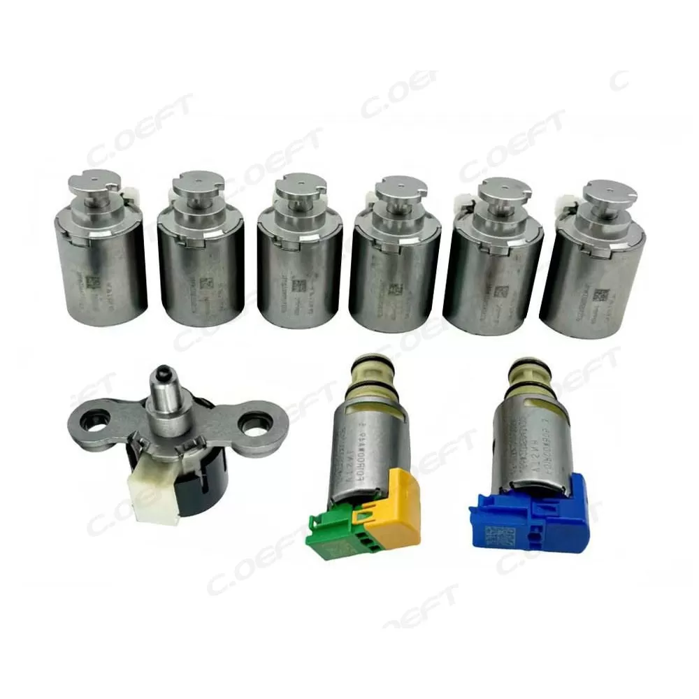 Rebuild High Quality Transmission Solenoid Set Gearbox Valve Kit 8F35 9PCS/SET for Ford