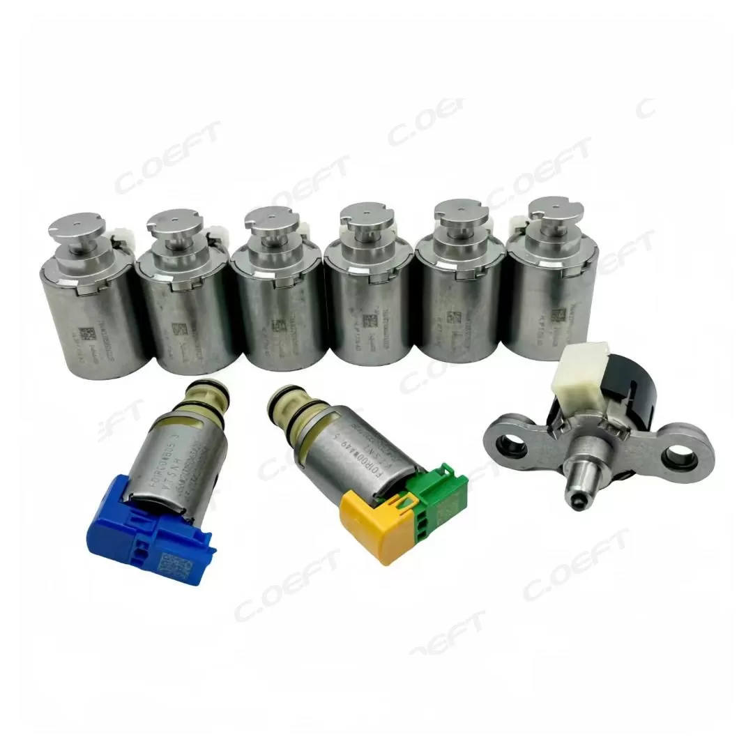 Rebuild High Quality Transmission Solenoid Set Gearbox Valve Kit 8F35 9PCS/SET for Ford