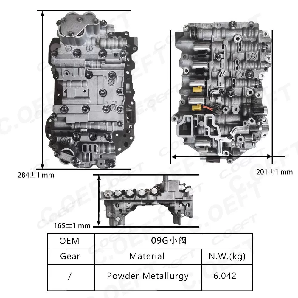 Remanufactured Auto Parts Gearbox Valve Body 09G for Volkswagen