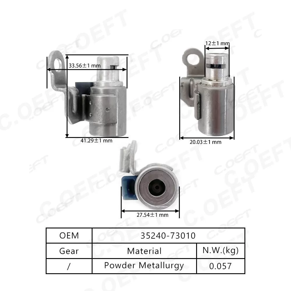 Automatic Transmission Solenoid 35240-73010 Rebuild Auto Parts for Toyota U660E Gear Boxes