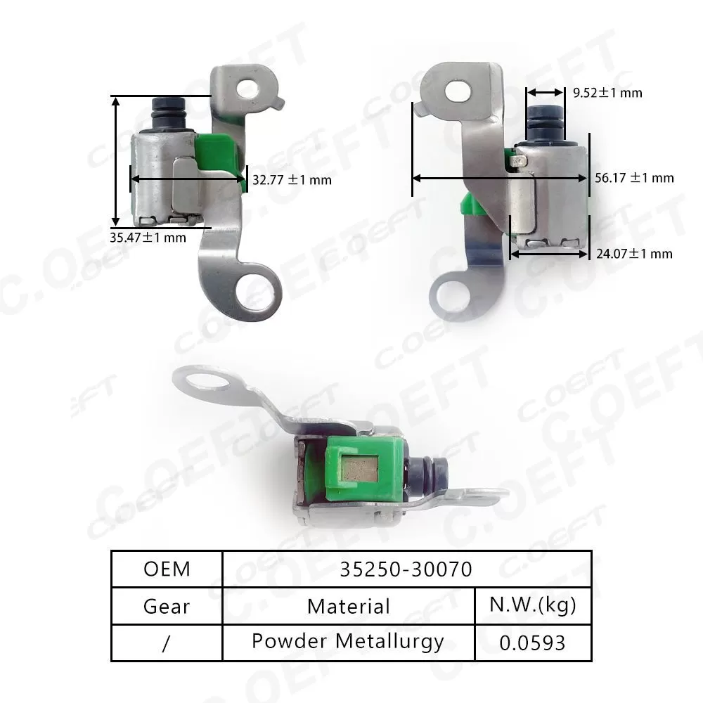 Refabrication High Quality Transmission Solenoid Valve 35250-30070 for Toyota A340F