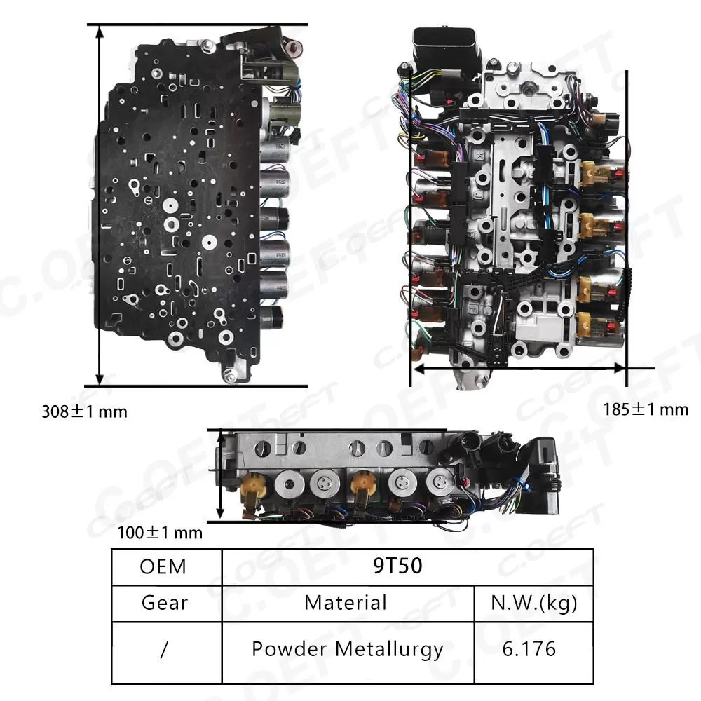 Refabrication Auto Parts Transmission Valve Body Assembly 9T50 for Buick