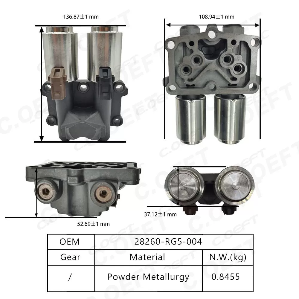 Refabricated Auto Parts Transmission Valve Gearbox Solenoid Valve 28260-RG5-004 for Honda Civic
