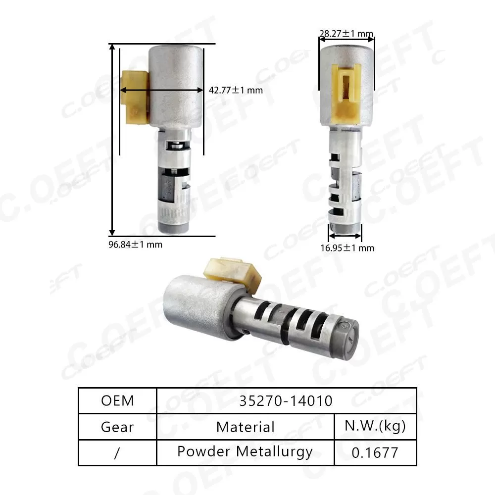 Auto Parts 35270-14010 Automatic Transmission Solenoid Rebuild Gear Boxes for Toyota A343