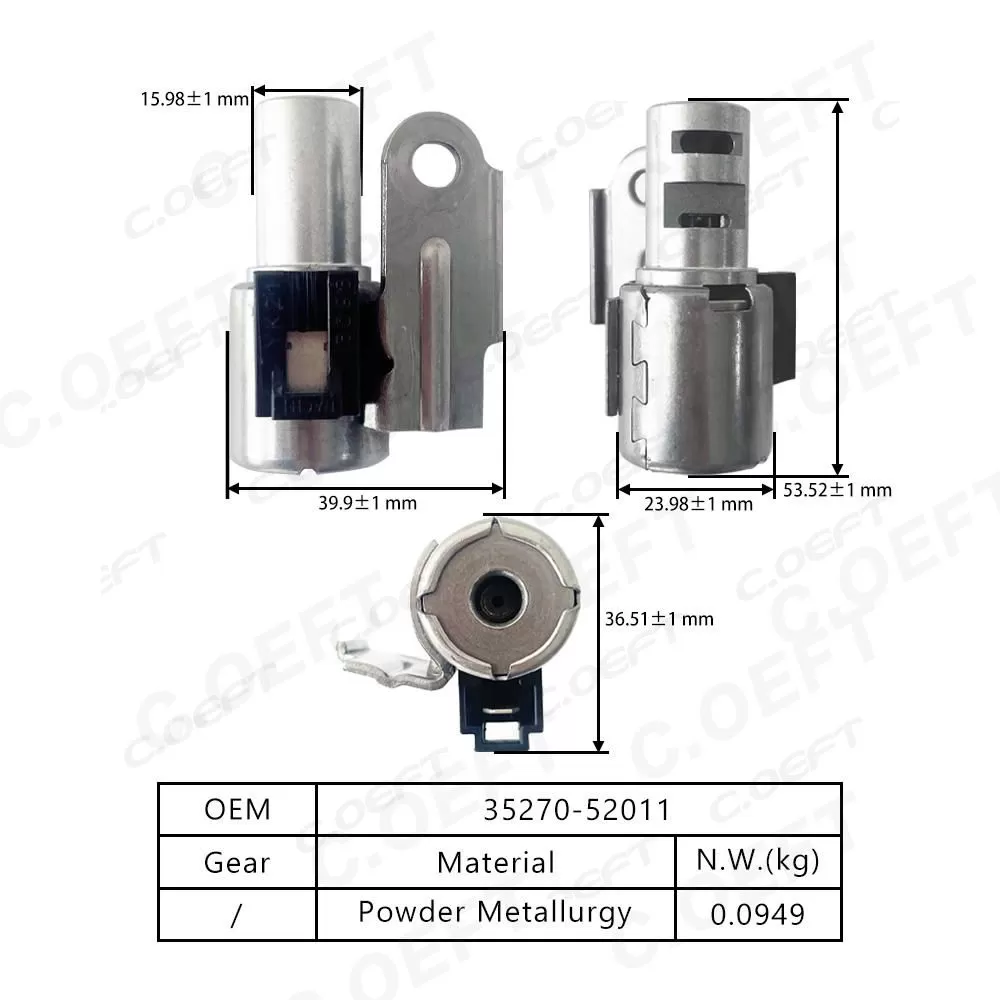 Auto Parts 35270-52011 Automatic Transmission Solenoid Rebuild Gear Boxes for Toyota U340