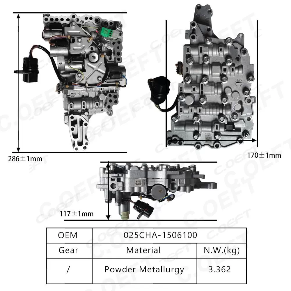 Refabrication Auto Parts Gearbox Valve Body 025CHA-1506100 for Chery