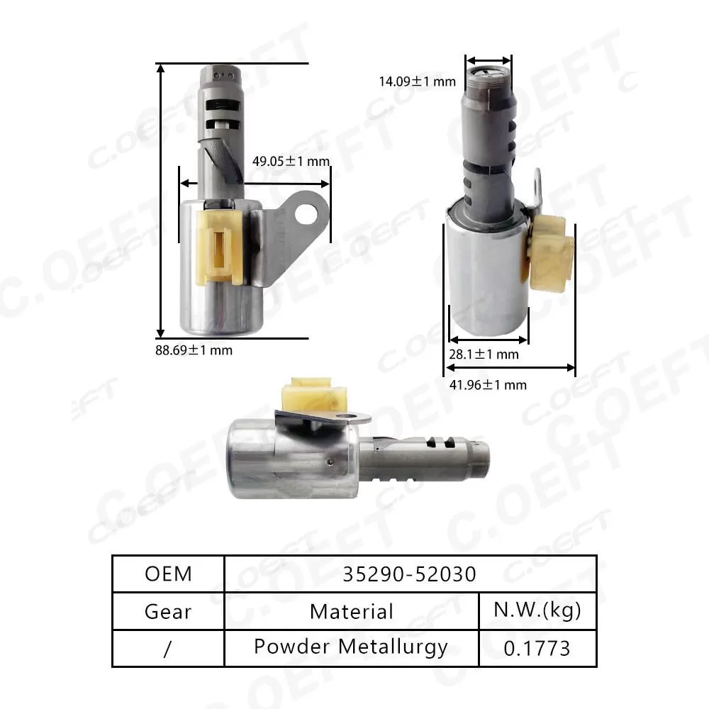 High Quality Refabricated Transmission Solenoid Valve 35290-52030 152-0381 Engine Parts for Toyota U241