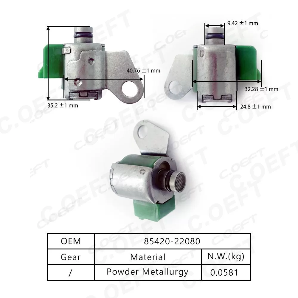 High Quality Refabricated Transmission Solenoid Valve 85420-22080 for Toyota Hilux and Sprinter A340