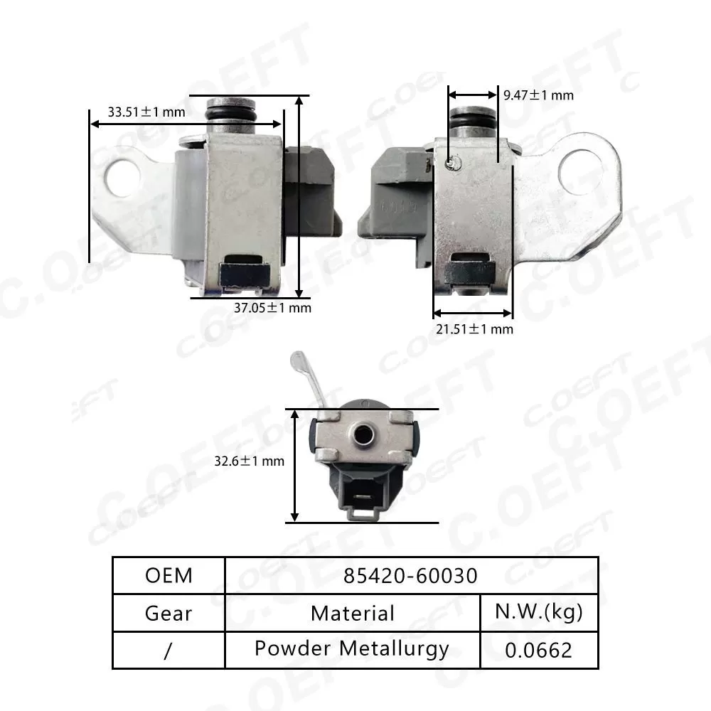 Rebuild Auto Parts Automatic Transmission Solenoid 85420-60030 for Toyota A343F