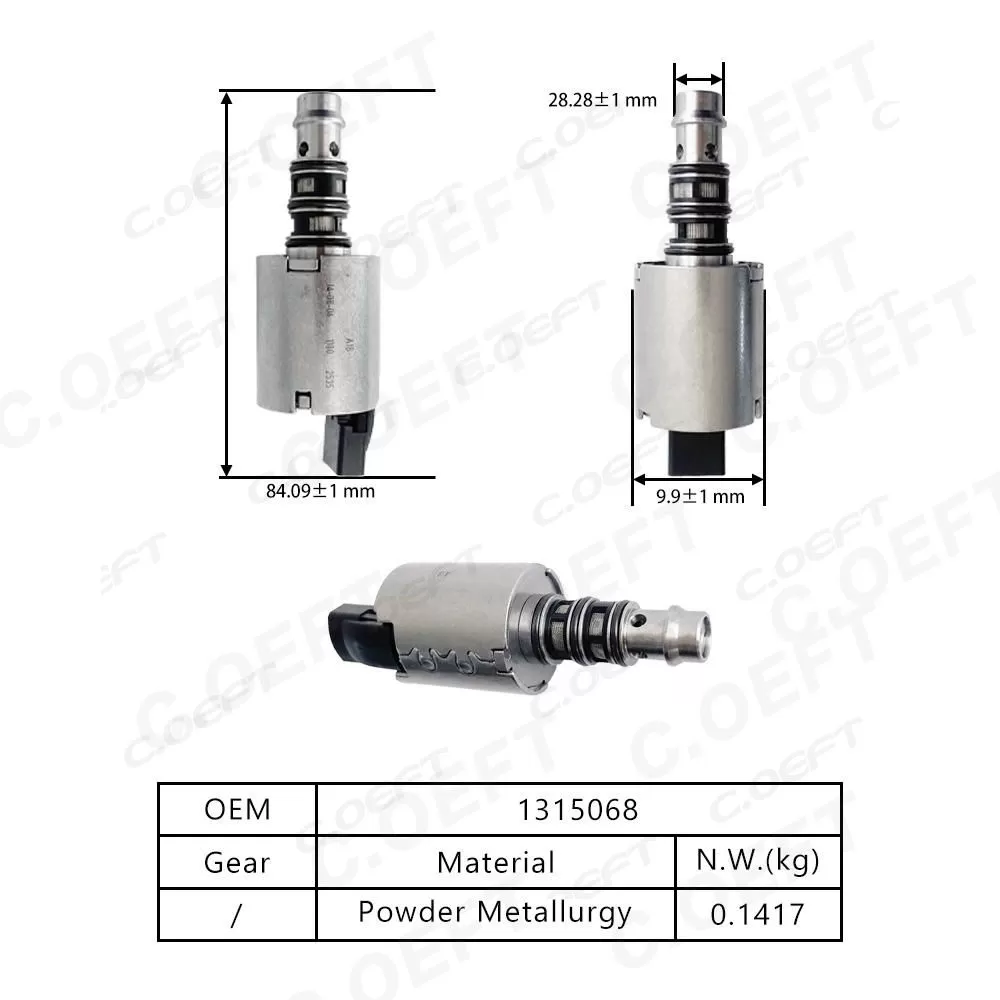 Refabrication High Quality Transmission Solenoid Valve 1315068 for Roewe