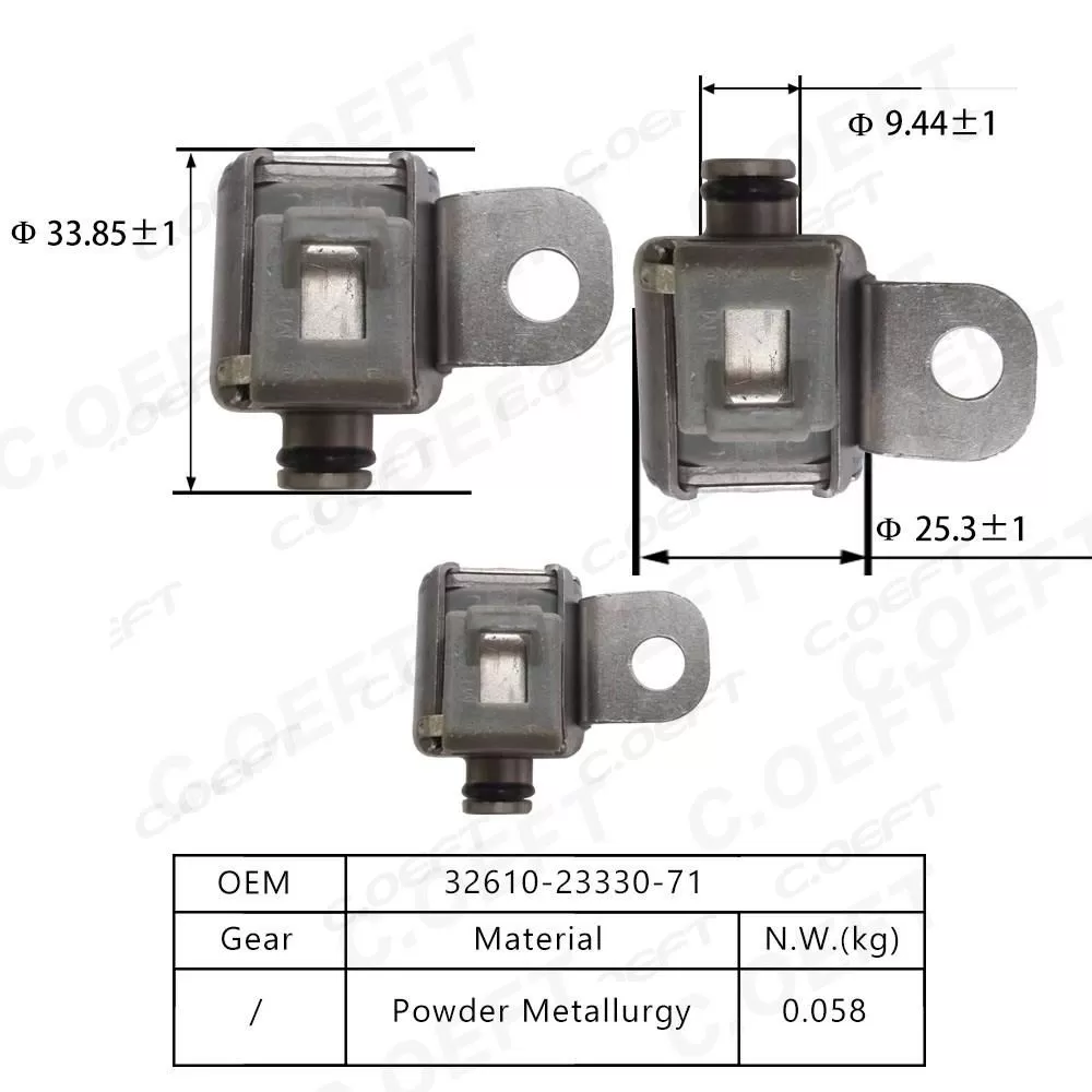 Rebuild High Quality Solenoid Valve Transmission Valve Body Solenoid Fits 32610-23330-71 for Toyota