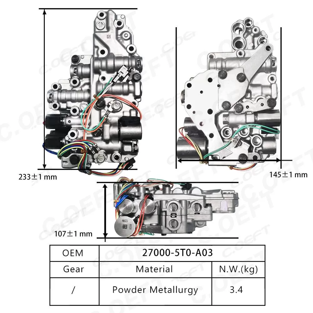 Remanufactured Auto Parts Transmission Valve Body Assembly 27000-5T0-A03 for Honda Civic